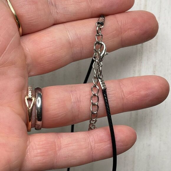 Raw amethyst pendant necklace adjustable healing crystal stone purple - Picture 4 of 11